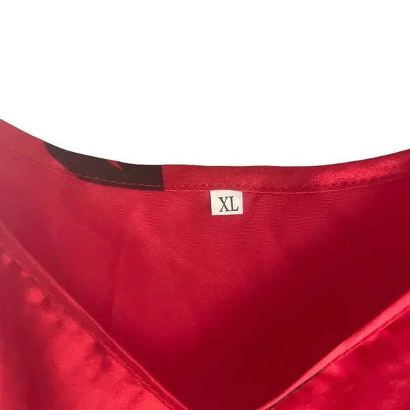 Red Lingerie Adjustable Strap Size XL Baby Doll Nighty - Picture 3 of 5